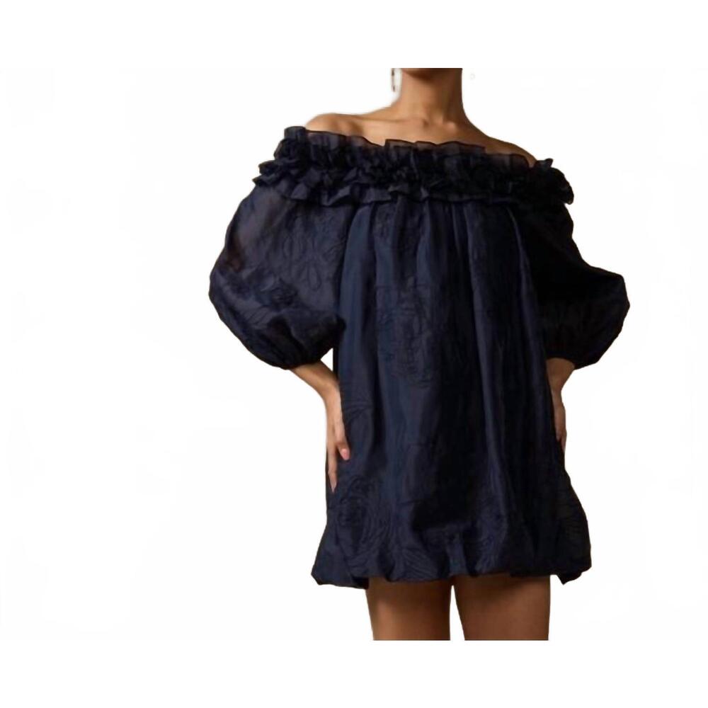 NEW CINQ A SEPT nava dress in navy